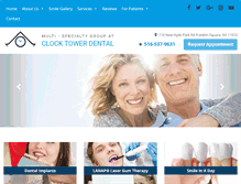 Tablet Screenshot of clocktower-dental.com